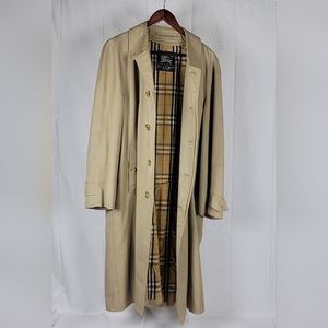 Burberry Mens Khaki Gabardine Jacket Size 52 L/XL